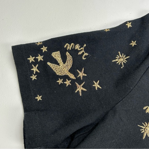 Maje Terence embroidered cotton t-shirt black/gold - Picture 10 of 12